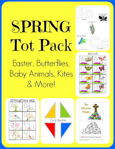 Spring Time Tot Pack...Easter, Butterflies, Kites and Baby Animals