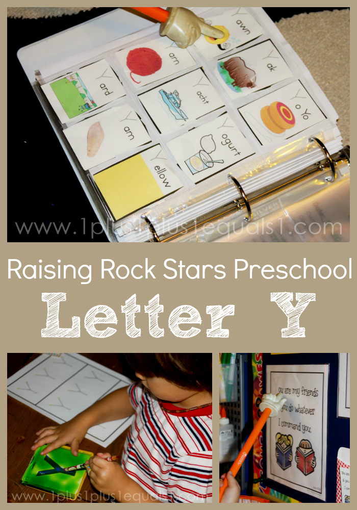 Raising Rock Stars Preschool ~ Letter Yy