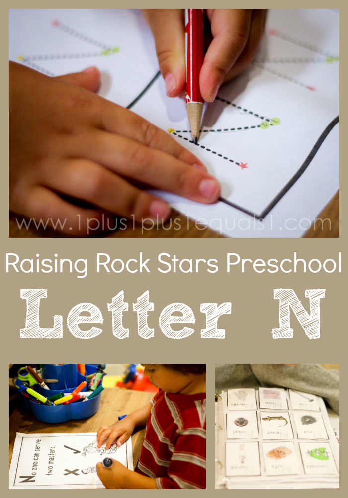 Raising Rock Stars Preschool ~ Letter Nn