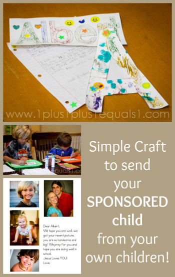 Craft to send Sponsored Child