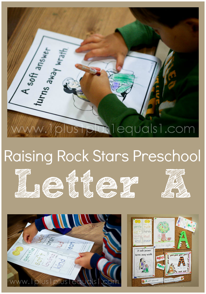 Raising Rock Stars Preschool ~ Letter Aa