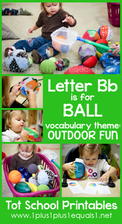 Tot School Printables B is for Ball
