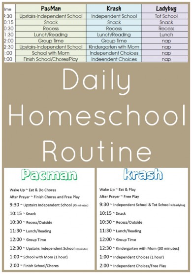 Daily Homeschool Routine
