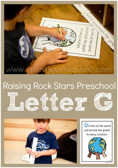 Raising Rock Stars Preschool Letter G