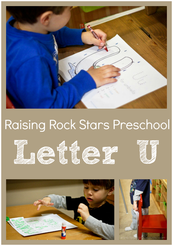 Raising Rock Stars Preschool ~ Letter Uu