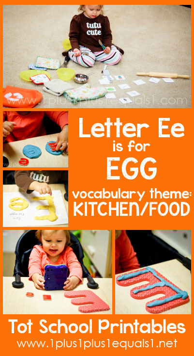 Tot School Printables E is for Egg