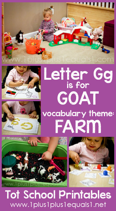 Tot School Printables G is for Goat