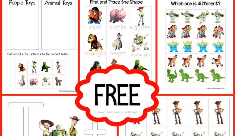 Toy Story Preschool Pack ~ Free Printables!