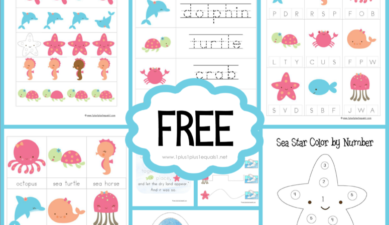 In the Sea ~ Free Preschool Pack