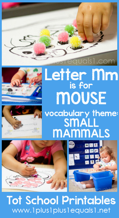 Tot School Printables M is for Mouse