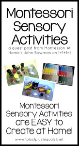 Montessori Sensory Activities at Home