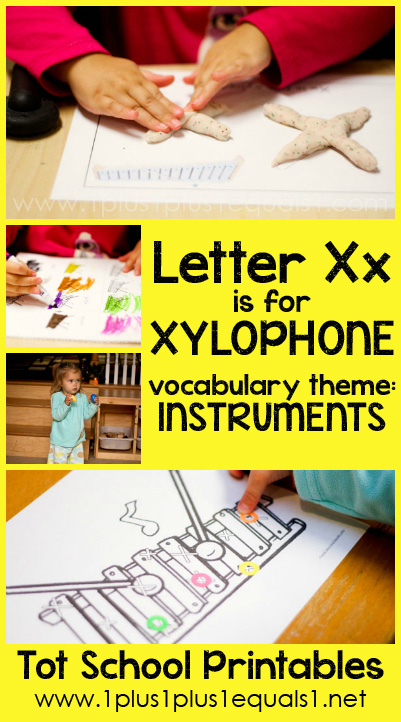 Tot School Printables X is for Xylophone