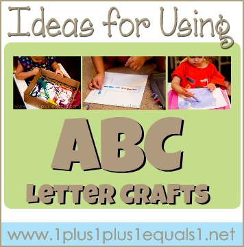 Ideas for Using ABC Letter Crafts