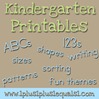 Kindergarten Printables