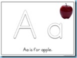 Letter Aa Printable for Toddlers