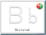 Letter Bb Printable for Toddlers