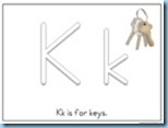 Letter Kk Printable for Toddlers