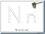 Letter Nn Printable for Toddlers