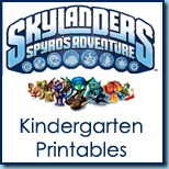 Skylanders Kindergarten Printables
