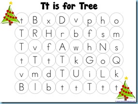 Christmas Letter Mazes tree