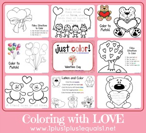 Just Color Valentines Day Love