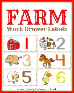 Farm Work Drawer Labels