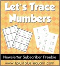 Let's Trace Numbers Freebie