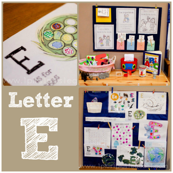 Home Preschool Letter E