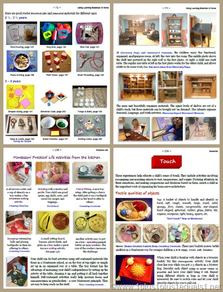 Montessori at Home Sample Pages