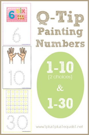 Q Tip Painting Numbers
