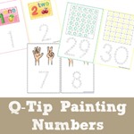 Q Tip Painting Number Printables