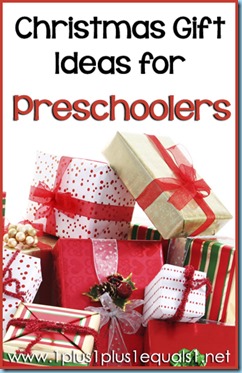 Christmas Gift Ideas for Preschoolers