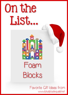 On the List... Foam Blocks
