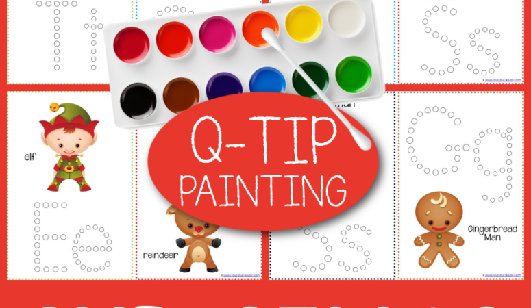 Christmas Fun Q-Tip Painting Printables