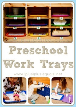 Preschool Work Trays 2