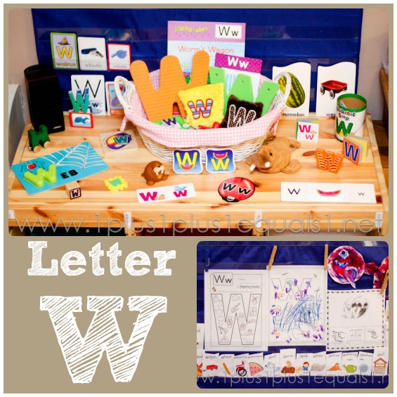 Home Preschool Letter W
