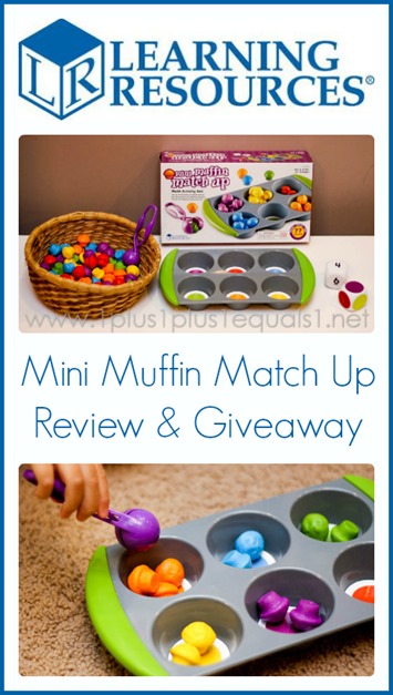 Learning Resources Mini Muffin Match Up Review and Giveaway