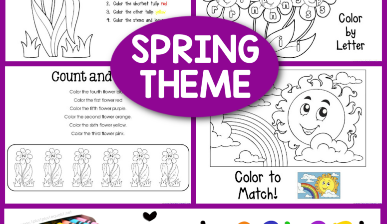 Welcome Spring! Coloring Printables