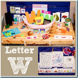 Home Preschool Letter W