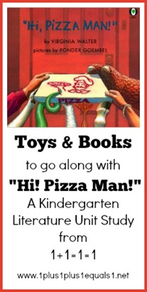 Toys and Books to go along with Hi Pizza Man Kindergarten Unit