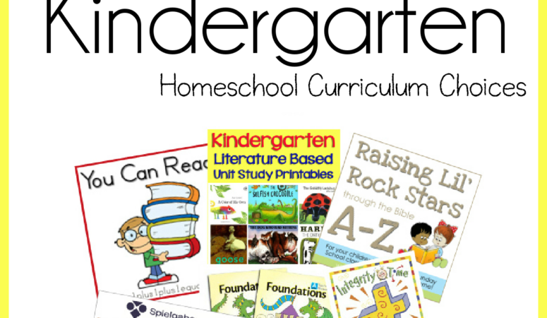 Our Kindergarten Homeschool Curriculum Choices