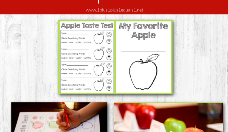 Apple Taste Test with Printables