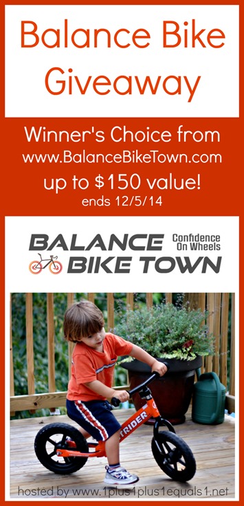 Balance Bike Giveaway