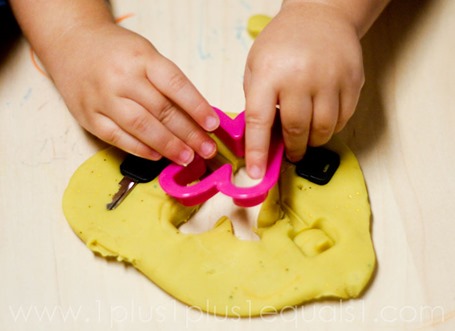 Alphabet Cookie Cutters and Play Dough