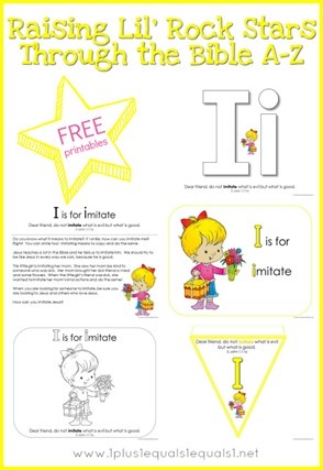 Bible Verse Printables Letter I