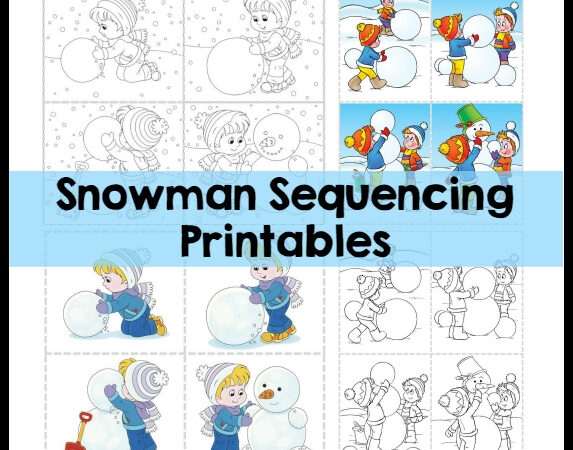 Snowman Sequencing Printables