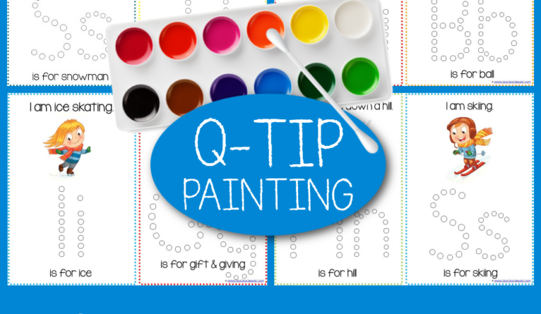 Winter Fun Q-Tip Painting Printables