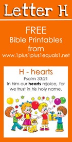 RLRS Letter H Psalm 33 Bible Verse Printables