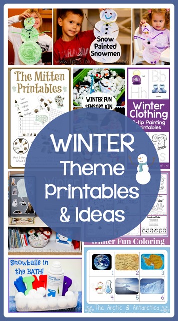 Winter Theme Printables and Ideas 