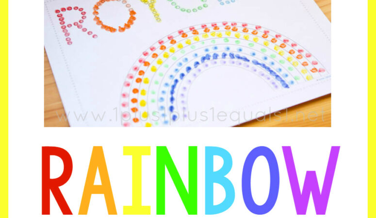 Rainbow Q-Tip Painting Printables